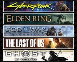 Cyberpunk +Elden +Ragnarök +TLOU1 +Tsushima