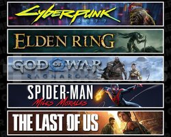 Cyberpunk +Elden +Ragnarök +Miles +TLOU1