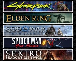 Cyberpunk +Elden +Ragnarök +Miles +Sekiro