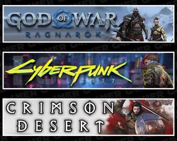 Ragnarök +Cyberpunk 2077 +Crimson Desert