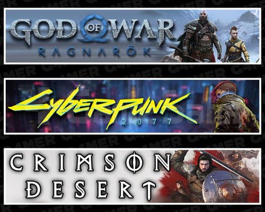 Ragnarök +Cyberpunk 2077 +Crimson Desert