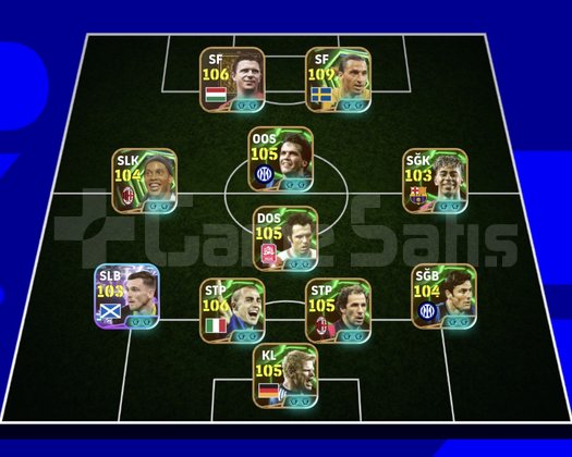 KG 3250 3 BOMBACI+YAMAL+PUSKAS+ZLATAN+BECKEN