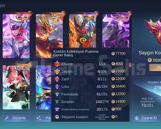Mlbb acil satilik hesap uygun Mos 70wr