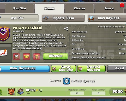 Şampiyon 3 liginde başkenti full. Adi güzel klan