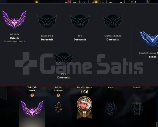75 WR TR MASTER HIGH MMR HESAP 35 LP GAIN