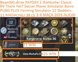 11 MADALYALI 38 LV 39 K POİNT PUBG PLUS Farming Si