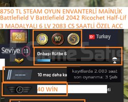 3 MADALYALI 6 LV Battlefield V Battlefield 2042 Ri