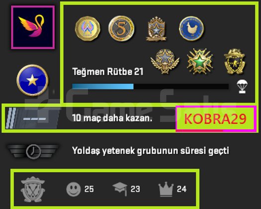 FACEİT+ 8 MADALYA 579 WİN 1483 SAAT SEÇKİN