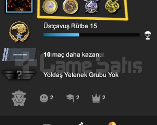 5 YILLIK MADALYA 4 ROZET İLK MAİL PRİME HESAP