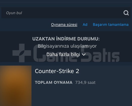 Çok acil satılık Steam hesabı