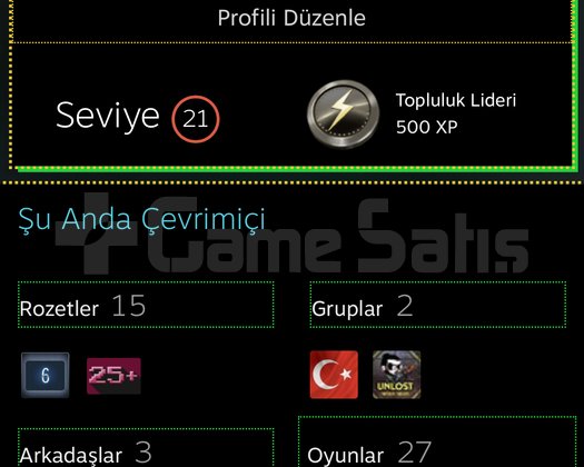 Çok acil satılık Steam hesabı