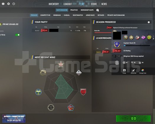 30 MADALYA / PRİME / FACEİT 9 LVL / 5700 SAAT / TR