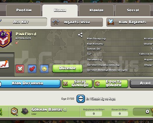 27 LVL BAŞKENT MAX KLAN