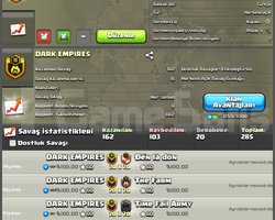 11 LVL DARK EMPIRES ŞAMPİYON 3 LİGLİ 15 SERİLİ