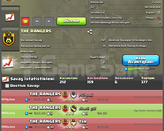 11 LVL THE RANGERS ŞAMPİYON 3 LİGLİ