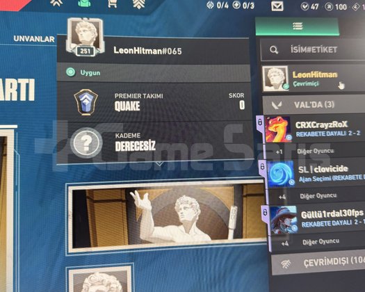 251 seviye hesap 24iyi skin + battle pass skinleri