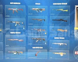 251 seviye hesap 24iyi skin + battle pass skinleri