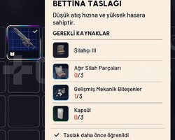 BETTİNA TASLAĞI