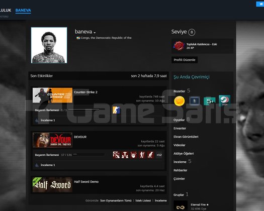 CS SEÇKİN GÜZEL OYUNLU STEAM HESABI