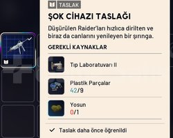 ŞOK CİHAZI TASLAĞI