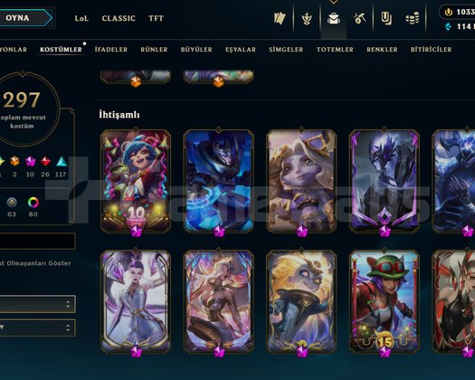 EUW/ HAŞMETLİ VİEGO/ +300SKİN/ +1100 RP