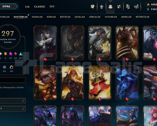EUW/ HAŞMETLİ VİEGO/ +300SKİN/ +1100 RP