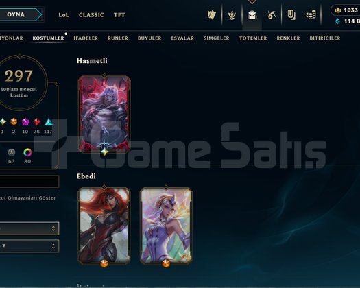EUW/ HAŞMETLİ VİEGO/ +300SKİN/ +1100 RP