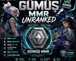 GÜMÜŞ MMR UNRANKED HESAP VALORANT TR/EU SMURF