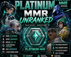 PLAT MMR UNRANKED YÜKSEK ELO VALORANT HESAP TR