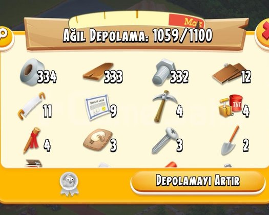 GARANTİLİ +10 MİLYON ALTINLI + 1000 AĞIL MALZEMELİ