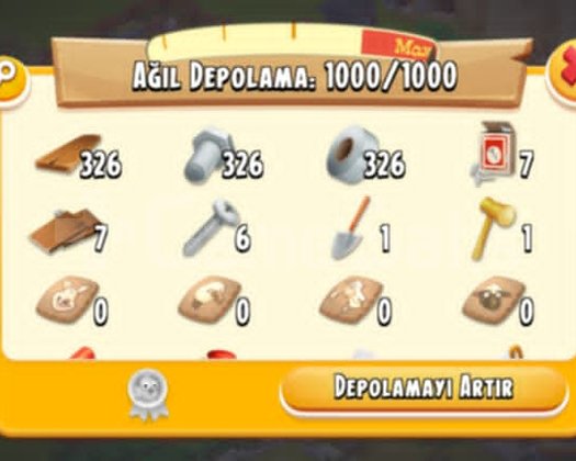 ÇOK UCUZ +30 LEVEL 1.000 AĞIL MALZEMESİ DOLU HESAP