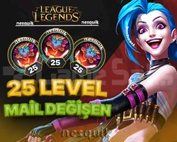 25 LEVEL - MAİL DEĞİŞEN - HESAPLAR!