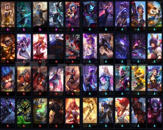 GOLD II - 560 LVL - 306 SKIN - MAİL TESLİM - TEMİZ
