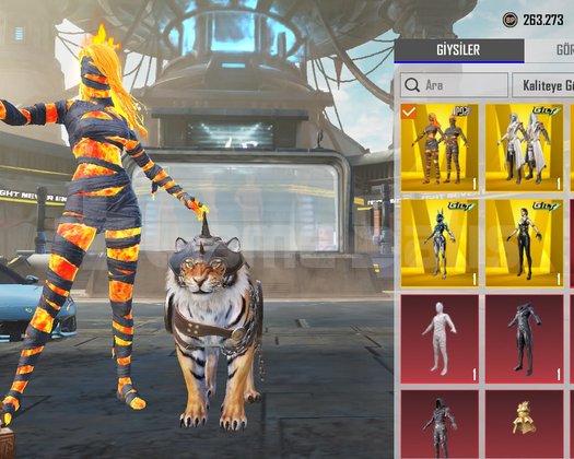 Buz seviye 7 MUMYALI VE XSUİTLİ SATILIK PUBG MOBİL