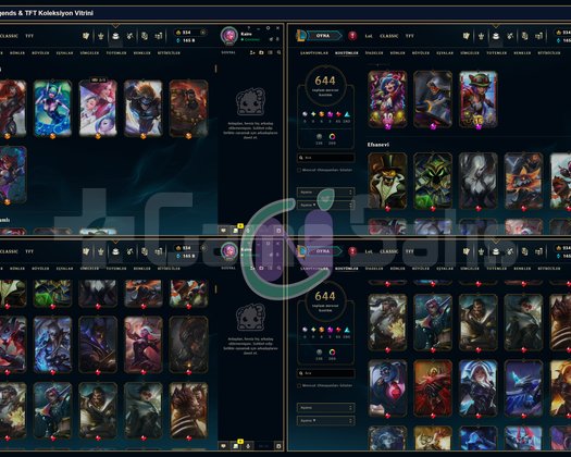 TR S5 | 890 Lv | 644 Skin | 65 Efsanevi | TFT-LOL