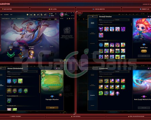 TR S5 | 890 Lv | 644 Skin | 65 Efsanevi | TFT-LOL