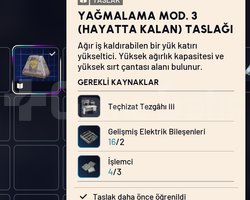 YAĞMALAMA MOD. 3 HAYATTA KALAN TASLAĞI