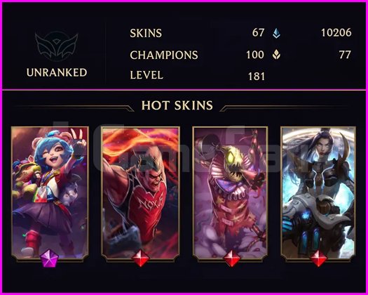 TR - UNRANKED - 181 LVL - 67 SKIN - MAİL TESLİM