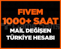 1000+ SAAT FIVEM STEAM HESABI + TR KURULUM