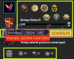 FACEİT+ 7 MADALYA 269 WİN 792 SAAT SEÇKİN