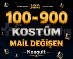 VIP | 100-900 KOSTÜM | MAİL DEĞİŞEN | +8.000 SATIŞ