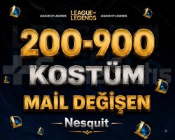 VIP | 200-900 KOSTÜM | MAİL DEĞİŞEN | +8.000 SATIŞ