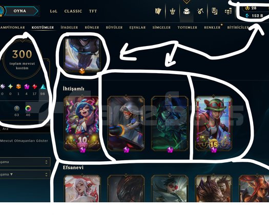 530 LEVEL / 300 SKİN / FUL HERO +MAİL +16K SATIŞ