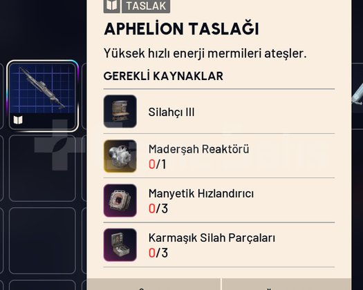 APHELİON TASLAĞI