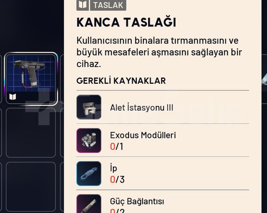 KANCA TASLAĞI