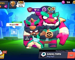 BRawl Stars 5165 kupa +2000 Nita karakterli