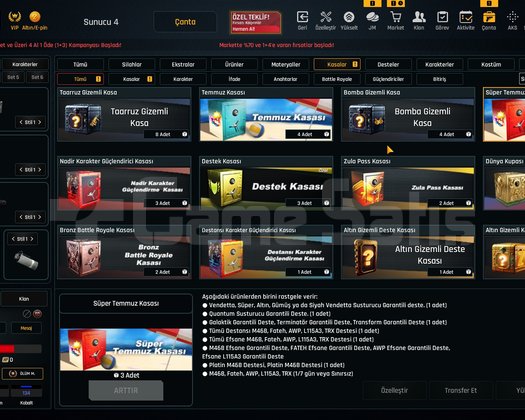 31K Materyalli 56 Seviye Zula Hesabı