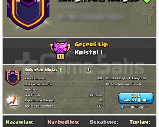 35 LVL GÜZEL İSİMLİ KLAN