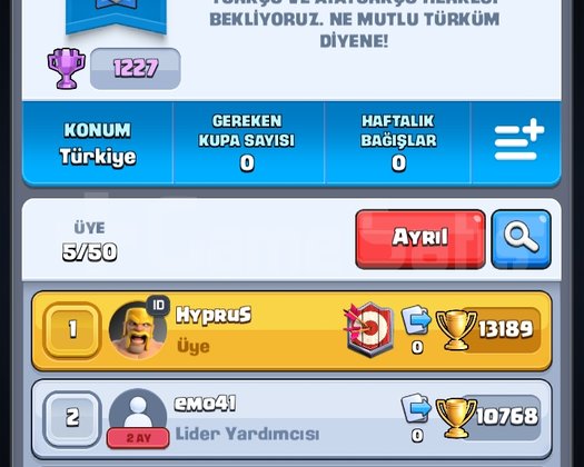 13300 Kupa + 1200 kupa Klan UCUZA MESAJ AT