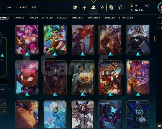 TR / 334 LEVEL / 208 SKİN / 166 HERO +MAİL